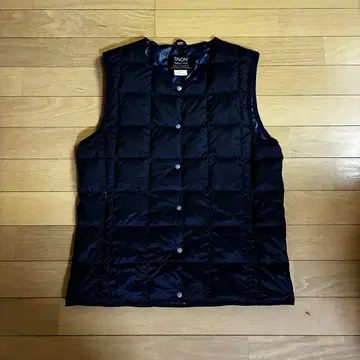 TAION 네이비 타이온 체온 베스트 L 라이트 다운 이너 다운