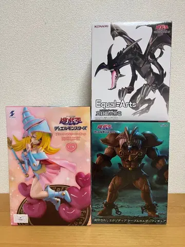 유희왕 피규어 3종 세트 엑조디아 브레이브 마법사 걸 레드 아이즈