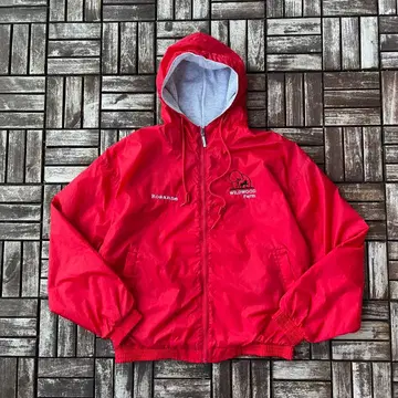 AUGUSTA WILDWOOD Farm 후드 부착 레드 자켓 나일론