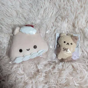 새상품 산엑스 슈가코코무 봉제 인형 클리너 코인 케이스 세트