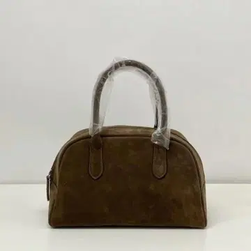 미니 보스턴 백 브라운 스웨이드 귀여운