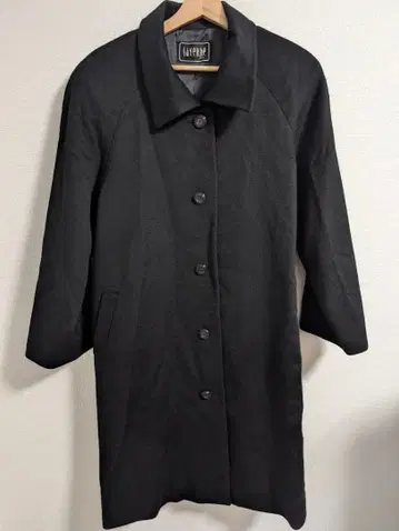 [새상품급] 사야누 캐시미어 100% 롱 코트 블랙 13AR