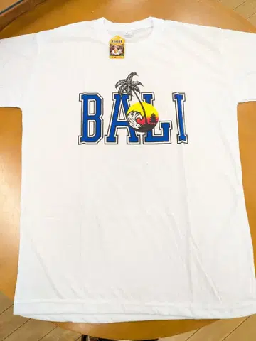 새상품 BALI T셔츠 XL 화이트 코튼 100% KRISNA