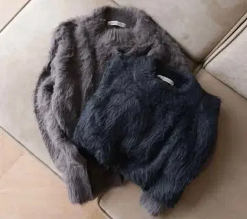 라운드 헴 샤기 KNIT searoomlynn 시루무린 니트