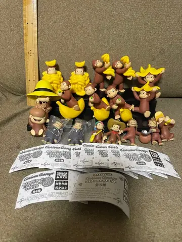 호기심 많은 조지 바나나 사랑 피규어 코스튬 마스코트