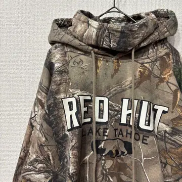 MV 스포츠 후드티 로고 프린트 리얼트리 미국 빈티지 의류 M 3489