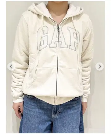 GAP 속기모 후드티 화이트