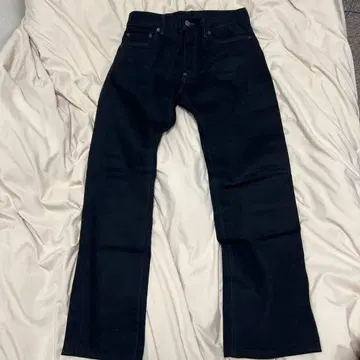 로스트 컨트롤 블랙 스트레이트 데님