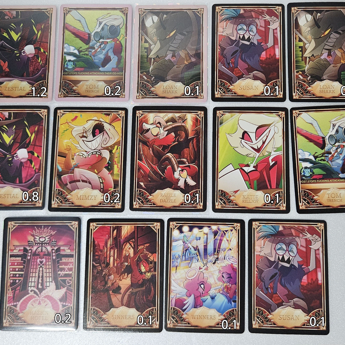 Hazbin Hotel Official Trading Card TC Character Non-Foil Pink Foil