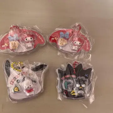 산리오 패키지 참 캐릭터 아크릴 키링