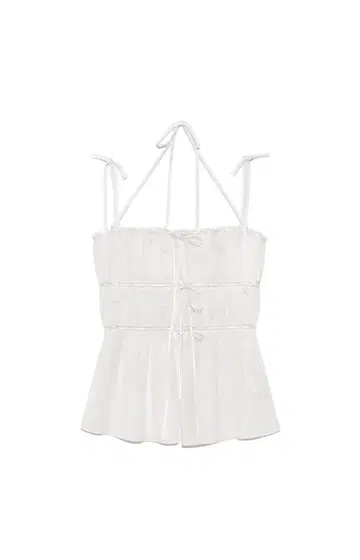 GLOWNY DREAMY LACE SHIRRING TOP