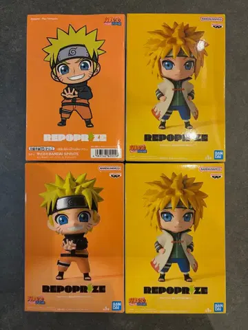 NARUTO 돌풍전 피규어 리팝 프라이스 4종 세트