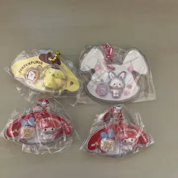 산리오 패키지 참 캐릭터 아크릴 키링