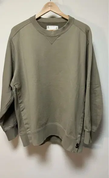 Sacai 맨투맨 S Sweat Jersey Pullover 카키 4