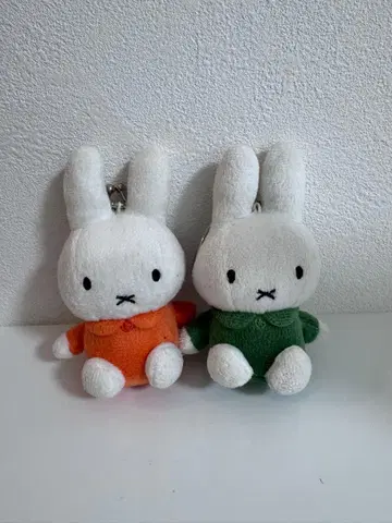 미피 지갑 봉제 인형 키링 2개 세트