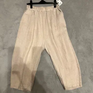 evam eva 린넨 와이드 팬츠 M 사이즈 베이지