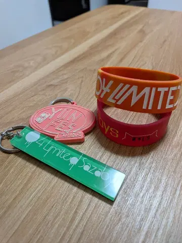 04 Limited Sazabys 러버 밴드 키링 세트