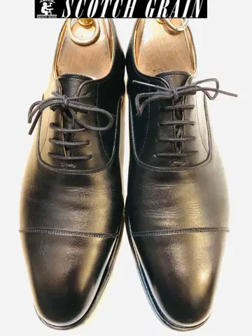 컨디션 최상 정가 28,600엔! 스코치 그레인 스트레이트 팁 24.5E