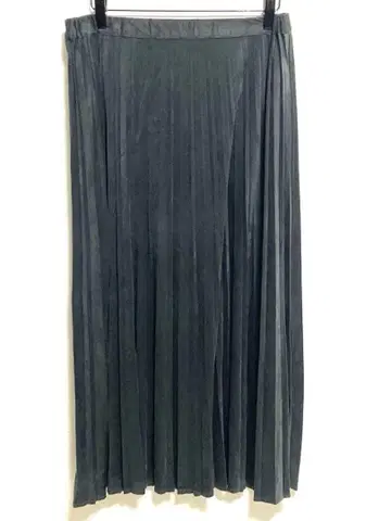 [ opaque.clip 오파크 클립 ] 플리츠 스커트 롱 블랙 L