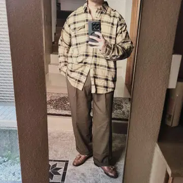 Patagonia 파타고니아 플란넬 셔츠 브라운 베이지 L