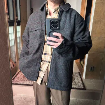 LLBean 엘엘빈 매키노 크루 자켓 체크 L