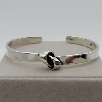 새상품 실버 925 뱅글 여성용 팔찌 S925 아트