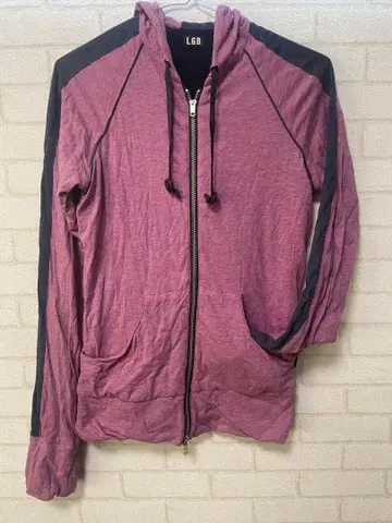 L.G.B. 풀 집업 후드 부착 후드티