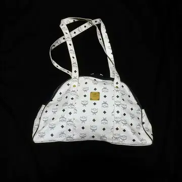 MCM Visetos Monogram Boston Bag