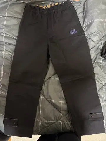 블랙 워크 팬츠 카고 팬츠