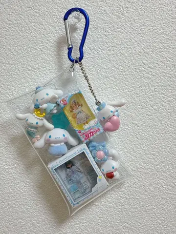 시나모롤 리카짱 가챠 파우치 스카이블루 파랑