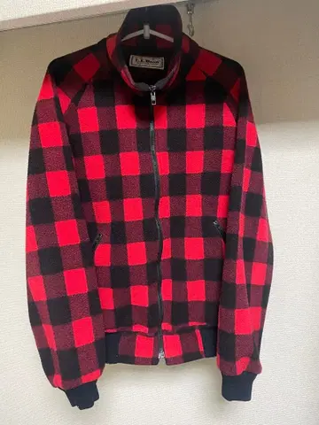 레어 80s L.L.Bean 버팔로 체크 플리스 엘엘빈