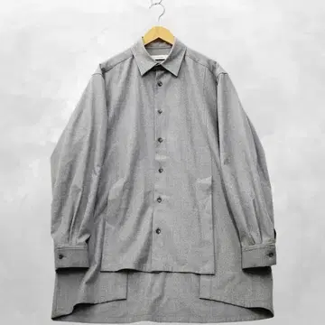 우조 Ujoh 스위치 슬릿 셔츠 울 셔츠 2