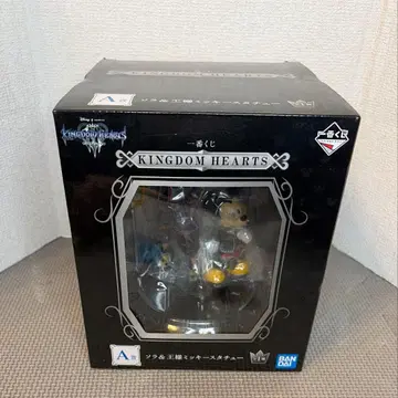 [ 미사용 새상품 ] 제일복권 킹덤하츠 A상 소라&왕님 미키 피규어