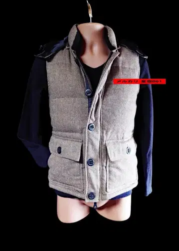 새상품급 VANQUISH 후드 부착 다운 베스트 뱅퀴시 S 아웃도어