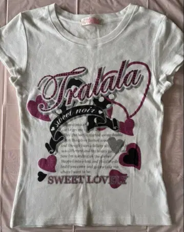 레어 투라라 컷앤소 티셔츠 헤이세이 갸루