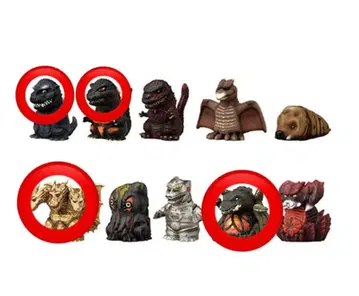 고질라 GODZILLA 소프트 비닐 퍼펫 마스코트 4종 세트