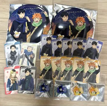 하이큐!! 코스모 월드 스탬프 랠리 컴프 특대형 캔 배지 히나타 카게야마