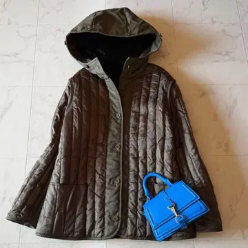 새상품급*띠어리 2way 리버서블 퀼팅 다운 자켓 넉넉한 S