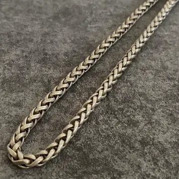 멕시칸 주얼리 실버 925 목걸이 체인 편직 빈티지