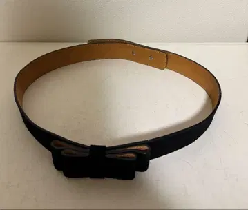 ATLIER AMBOISE 리본 스웨이드 벨트