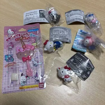 산리오 헬로키티 6세트 롤리팝 캔디 참 가챠폰