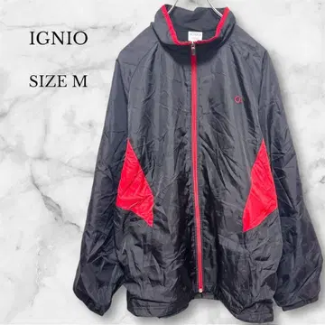 이그니오 윈드 브레이커 나일론 자켓 블랙 속기모 스포티