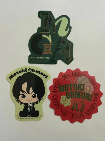 Mrs. GREEN APPLE 제일복권 오오모리 모토키 스티커