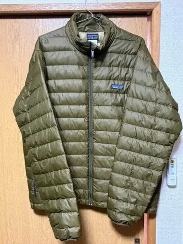레어 컬러 파타고니아 다운 스웨터 다운 자켓 카키 브라운 M