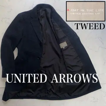 UNITED ARROWS 새상품급 S 트위드 코트 보온성 고급스러움