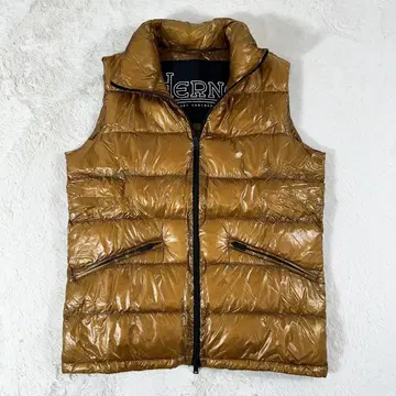 HERNO 울트라 라이트 다운 베스트 브라운 46 사이즈