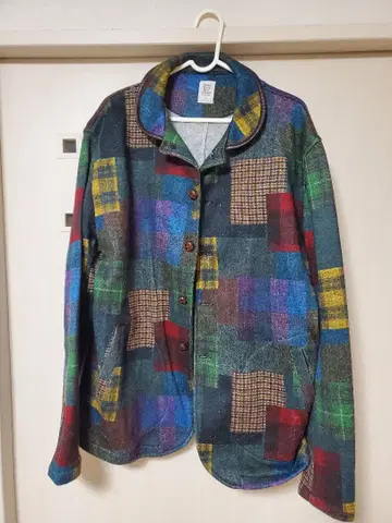 그라니프 멀티 컬러 체크 무늬 자켓