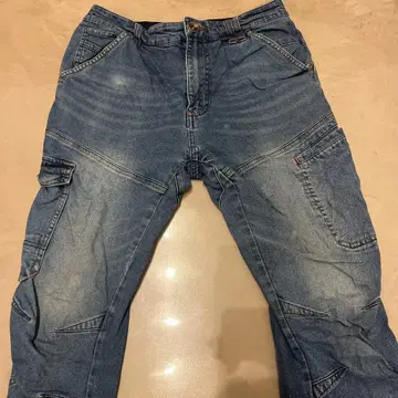 카고 데님 팬츠 다크 블루