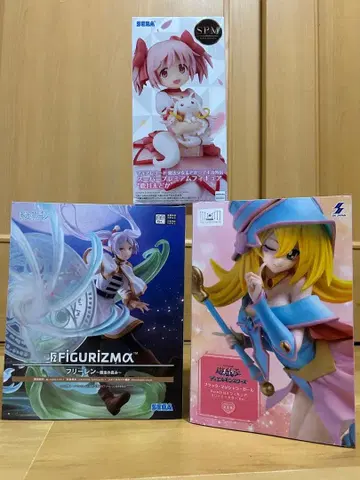 피규어 3종 세트 프리렌, 블랙 매지션 걸, 카나메 마도카