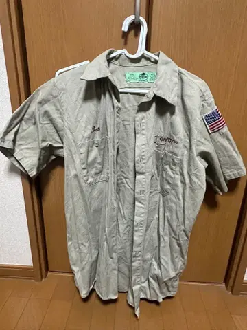 Coronado 반팔 셔츠 미국 국기 자수